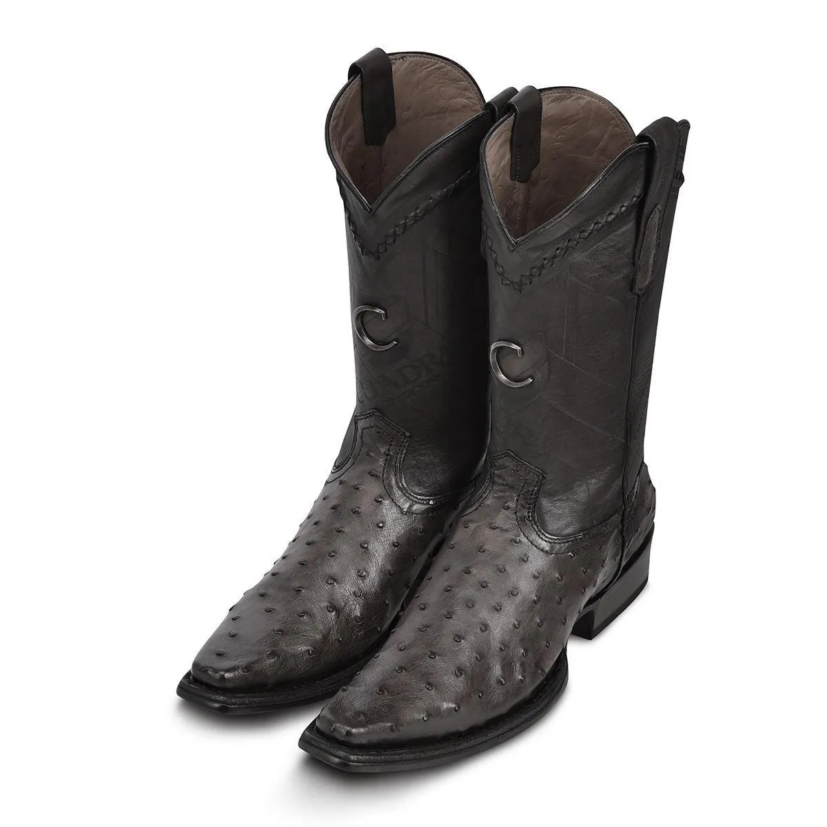 1B2FA1 - Cuadra grey dress cowboy ostrich leather boots for men