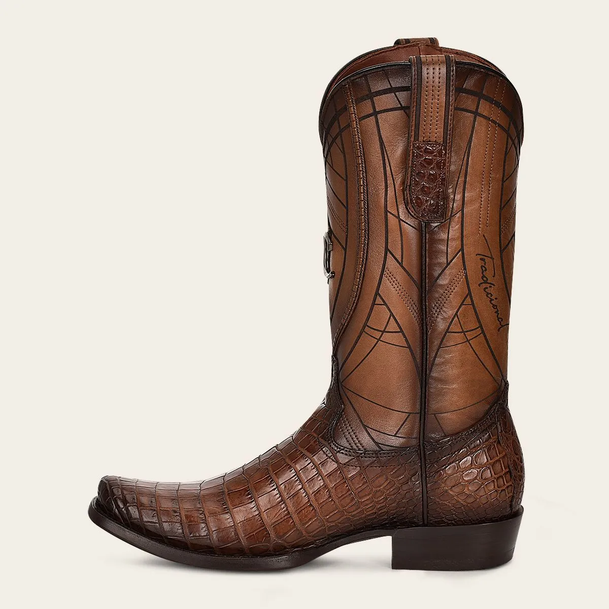 1J2PMB - Cuadra brown western cowboy moreleti leather boots for men