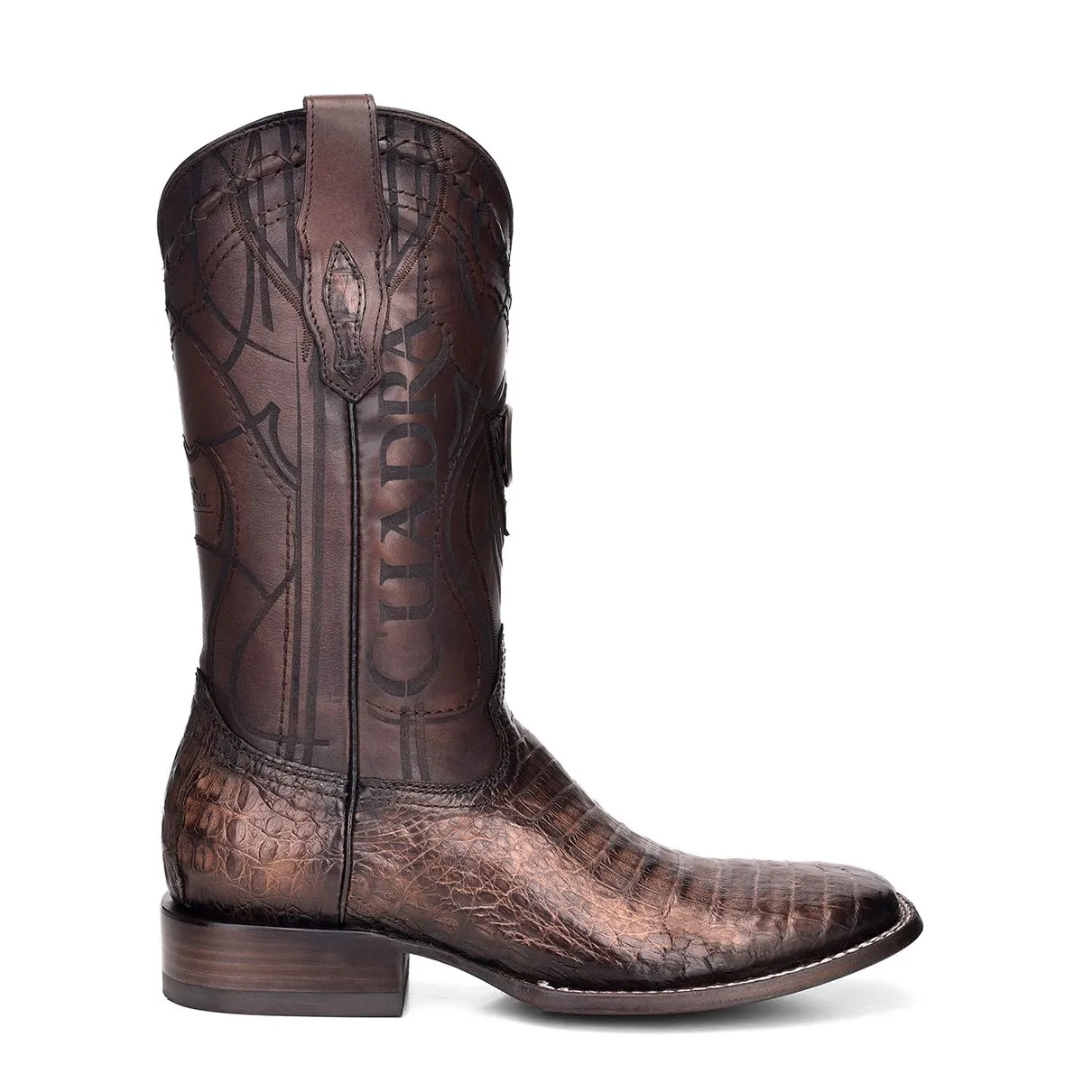 3Z1OFY - Cuadra brown western cowboy rodeo caiman leather boots for men