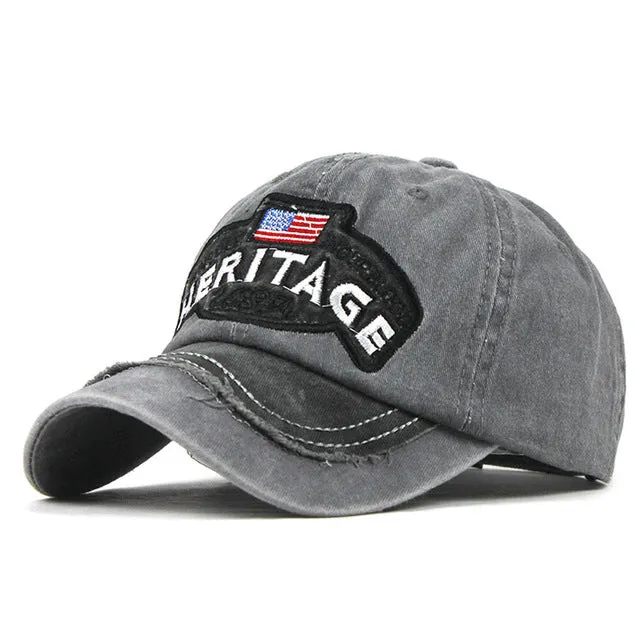 America Heritage In Our Blood Embroidered Baseball Cap