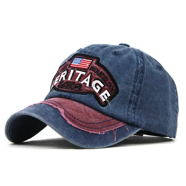 America Heritage In Our Blood Embroidered Baseball Cap