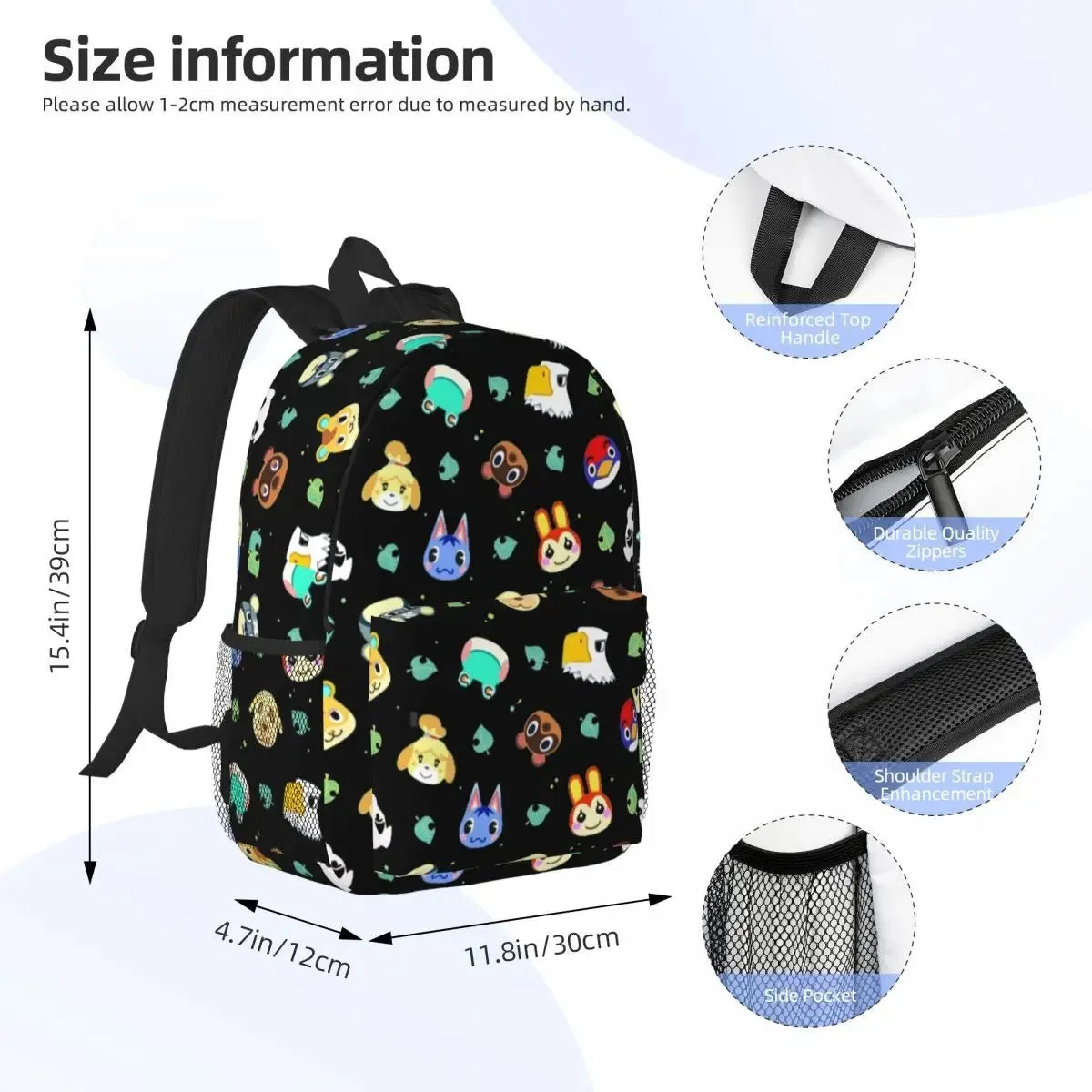 Animal Cross 3D Print Backpack