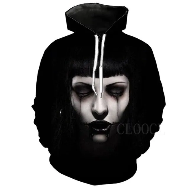 Anime Terror 3D Printed Casual Hoodie Sweatshirt for Men and Women