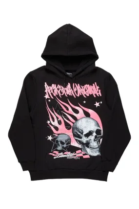 Stylish Anneso Black Graphic Hoodie for Unisex