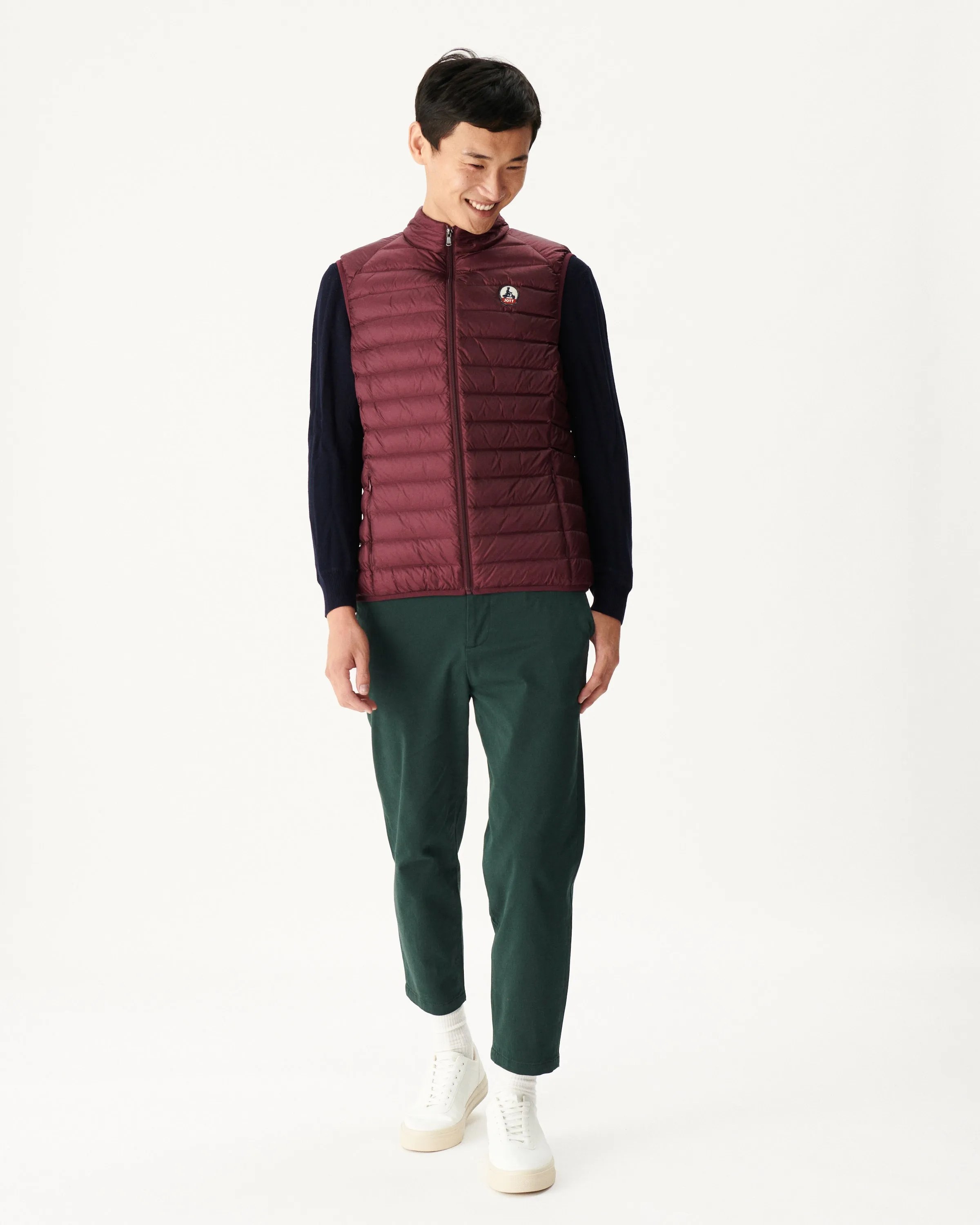 Aubergine Sleeveless down jacket Tom