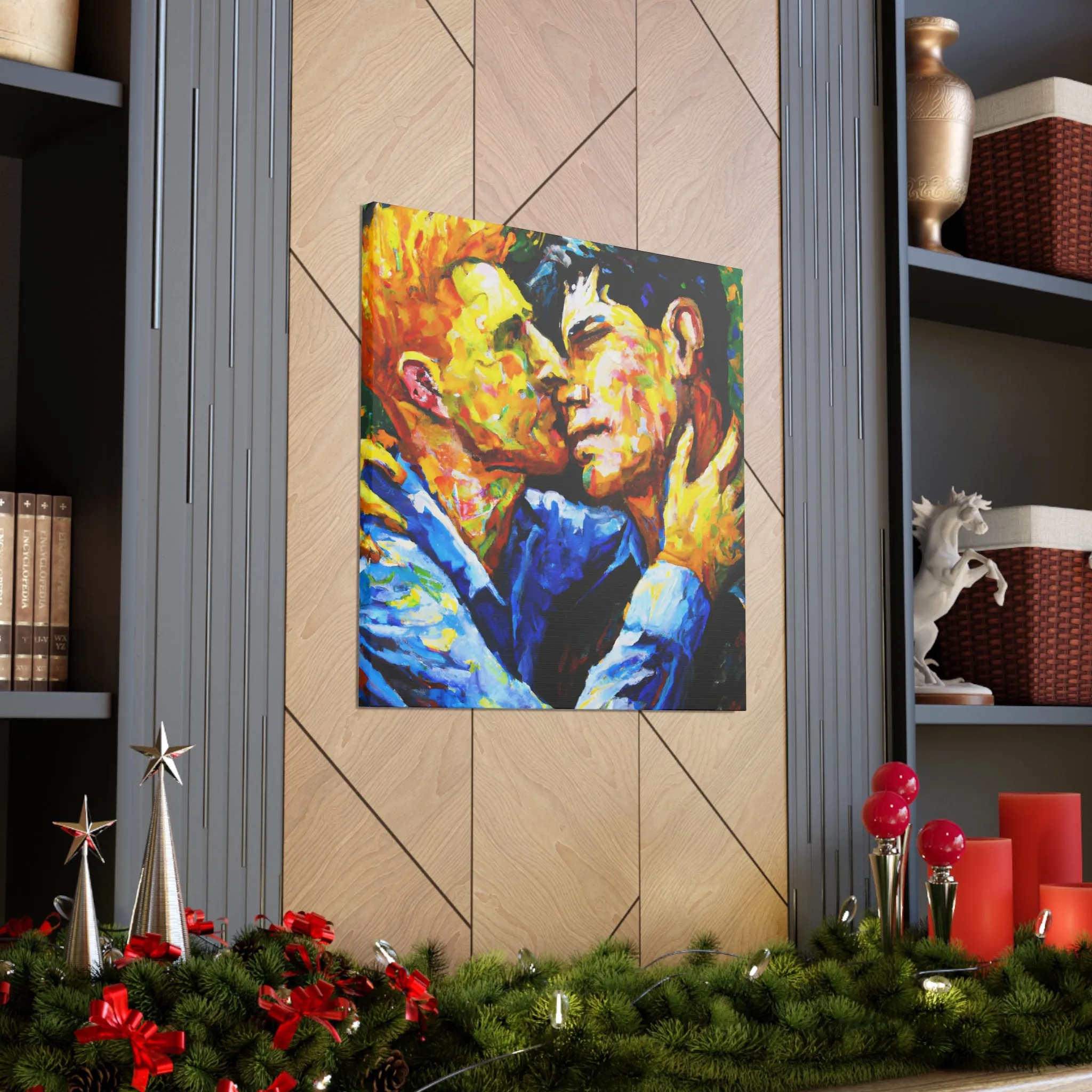 AuroraFlux - Gay Couple Wall Art