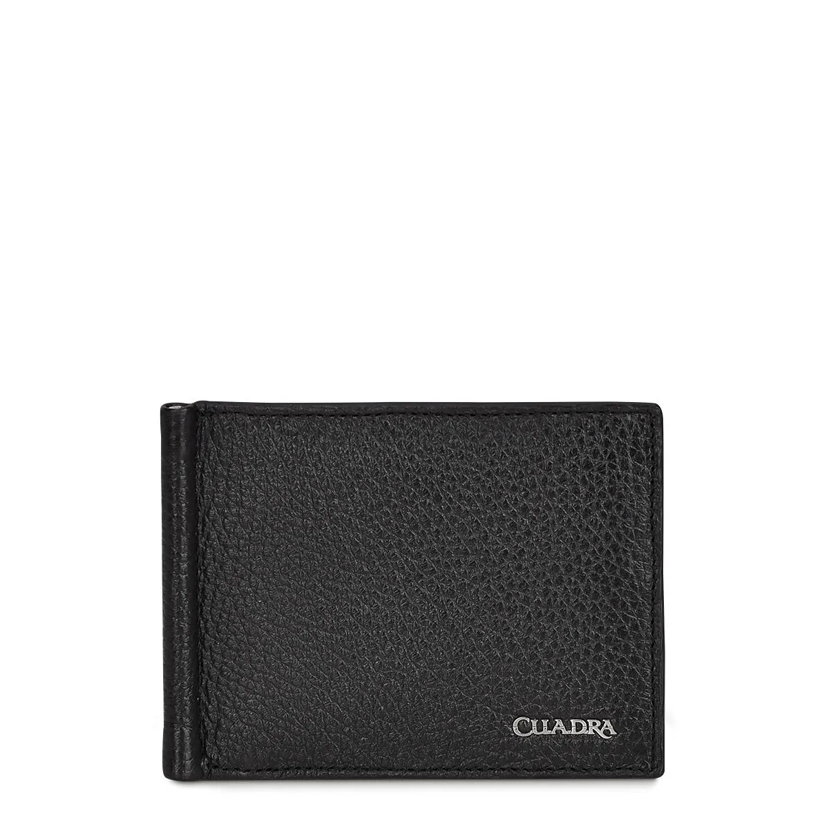 B3042VE - Cuadra black casual fashion deerskin bi fold wallet for men