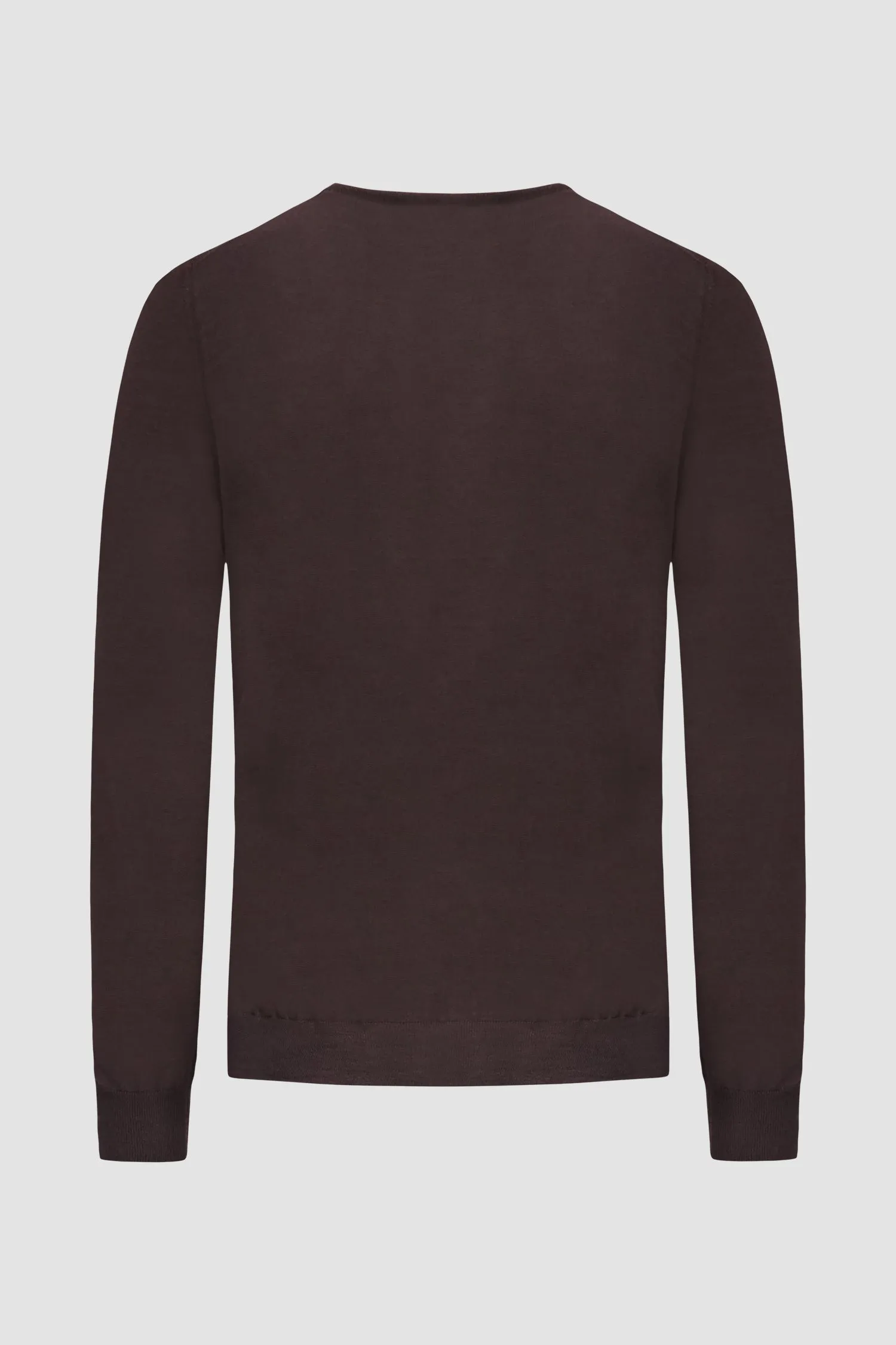 Barba Napoli Dark Brown Round Neck Paricollo Sweater