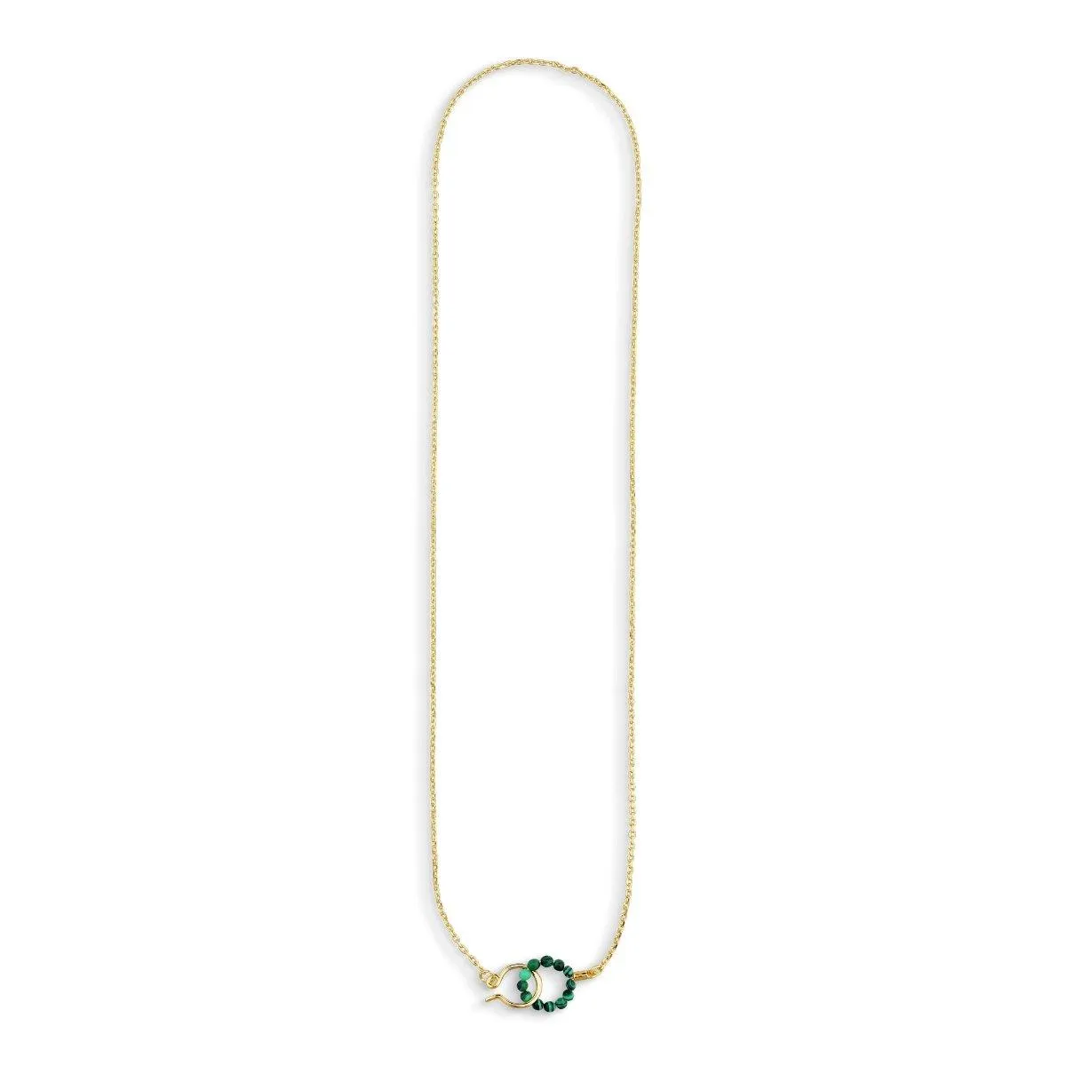 Bermuda Malachite Necklace Gold