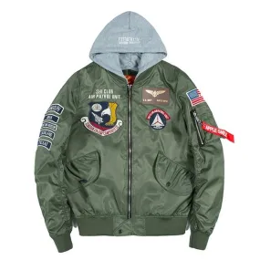 Bomber Men Badge Air Pilot MA-1 Men's Jacket Hip Hop Outwear