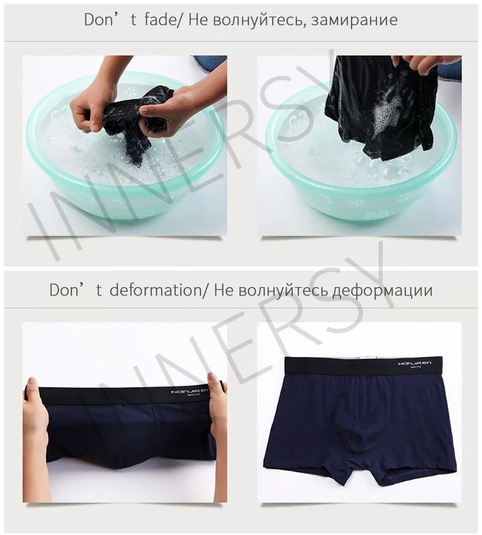 Boxers Mens Underwear Modal Boxer Men Pure Color Boxer Shorts