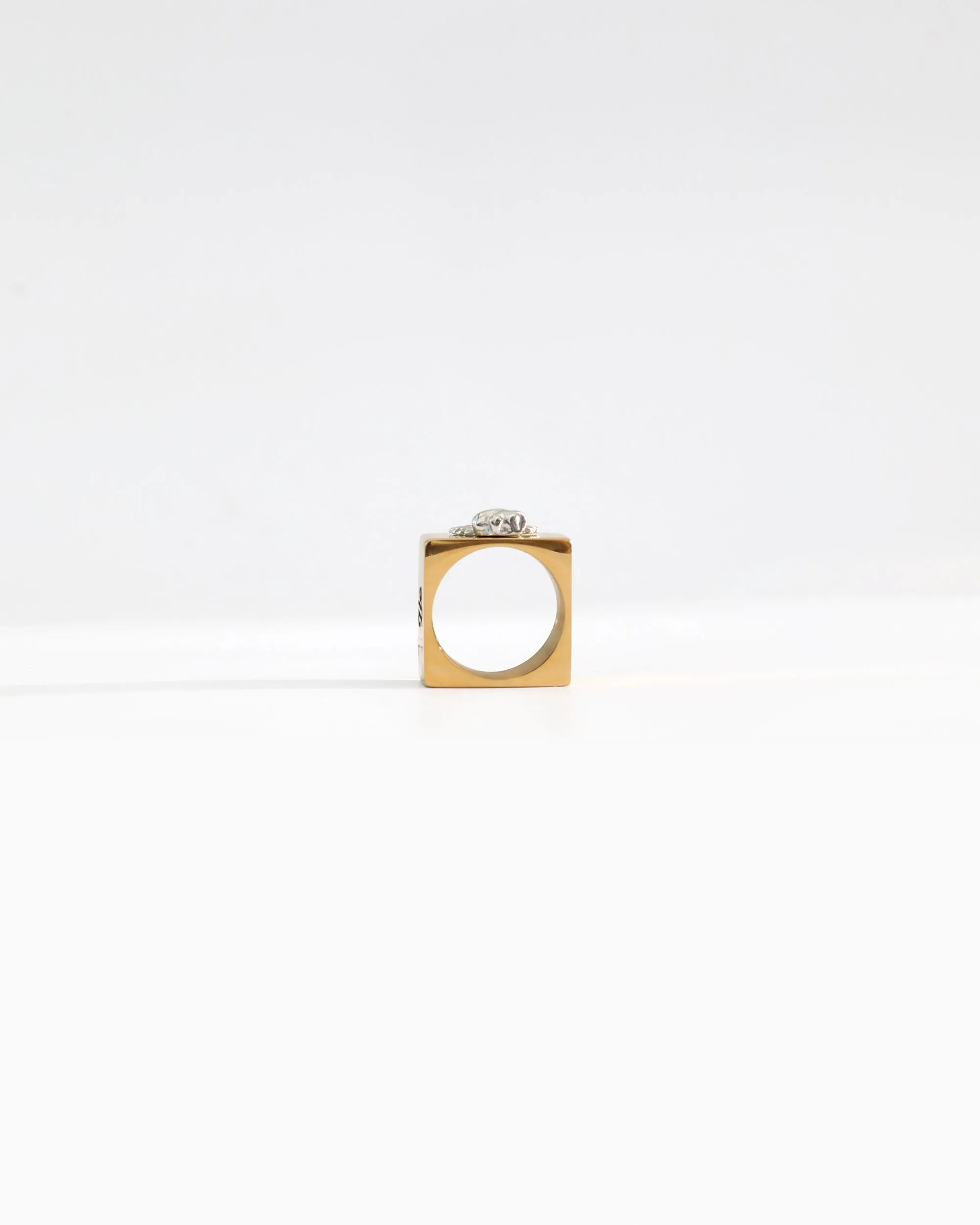 Boys Lie Gold / Rhodium Logo Ring