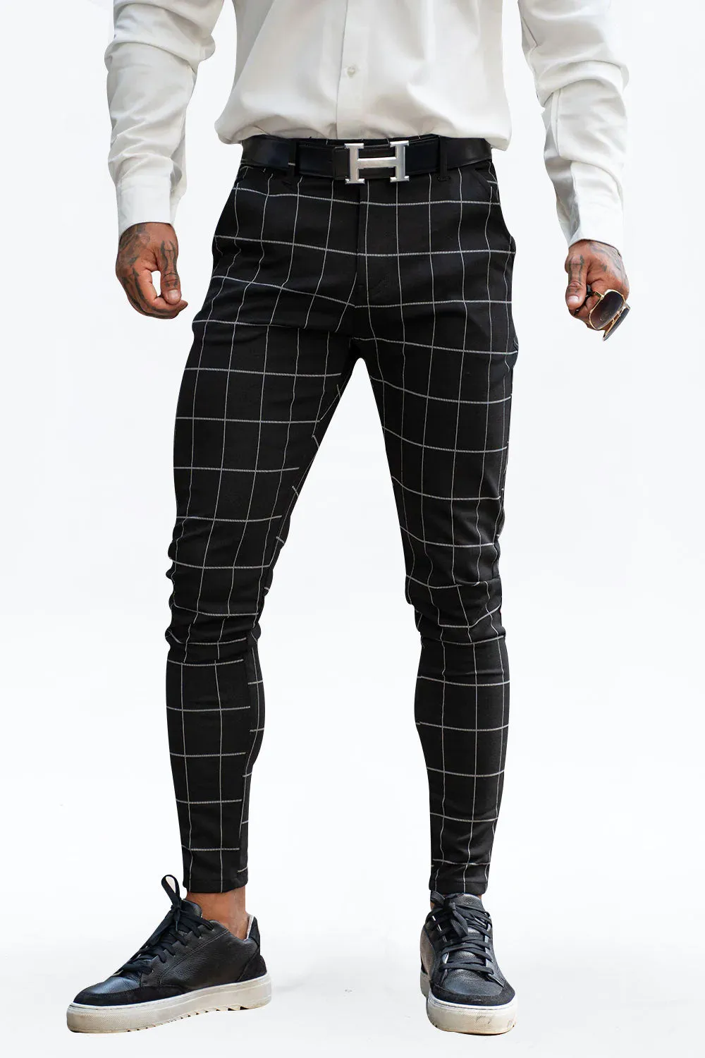 Buy $80 Free Shipping Best Skinny Pants For Men - Black