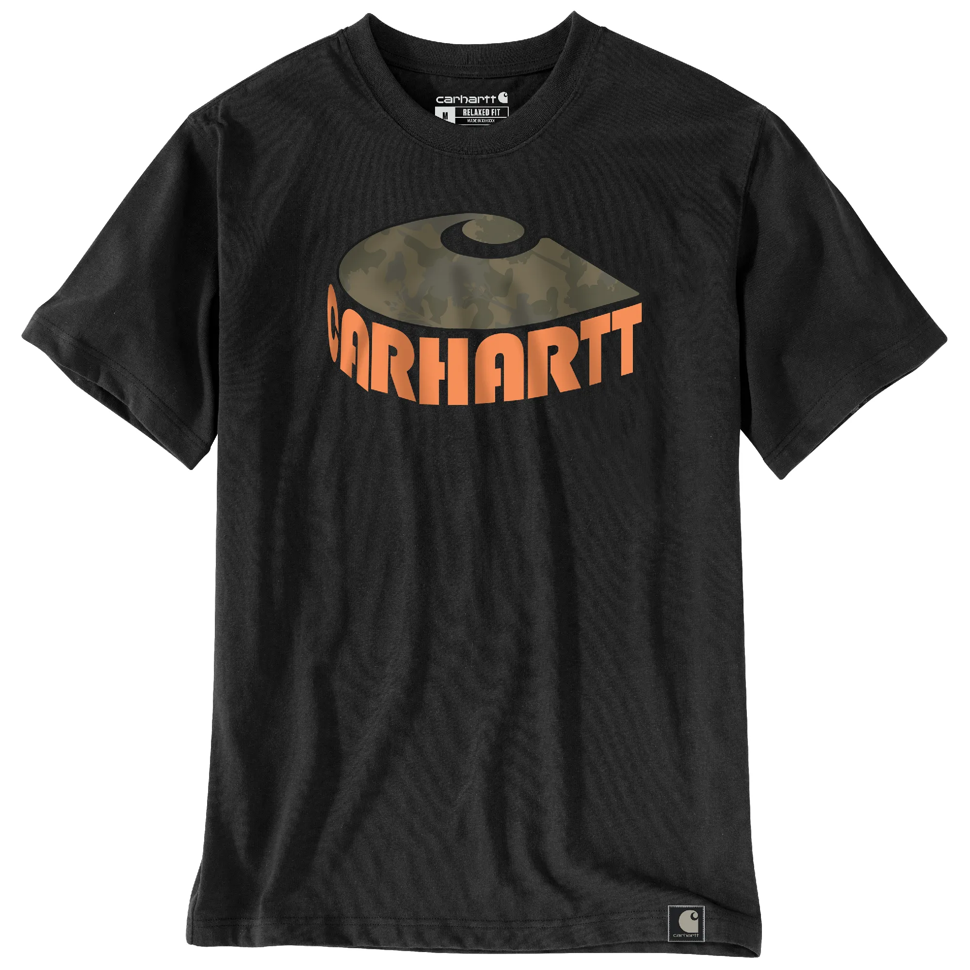 Carhartt Men's Relaxed Fit Heavyweight Camo "C" Short Sleeve T-Shirt