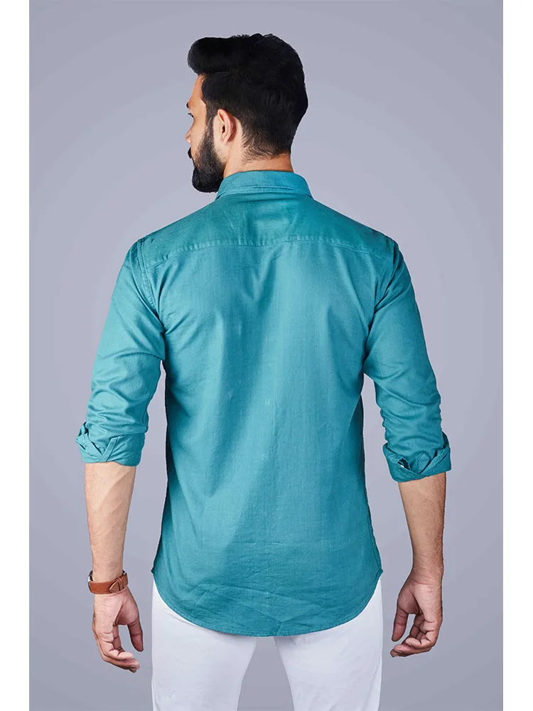 Casual Shirts for Men - Solid Cotton Casual Men Shirt