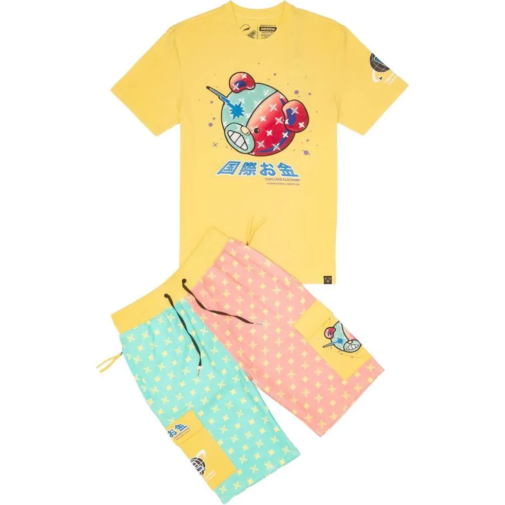 Civilized Clothing Brand Men Civilized Bear Tee (Yellow)