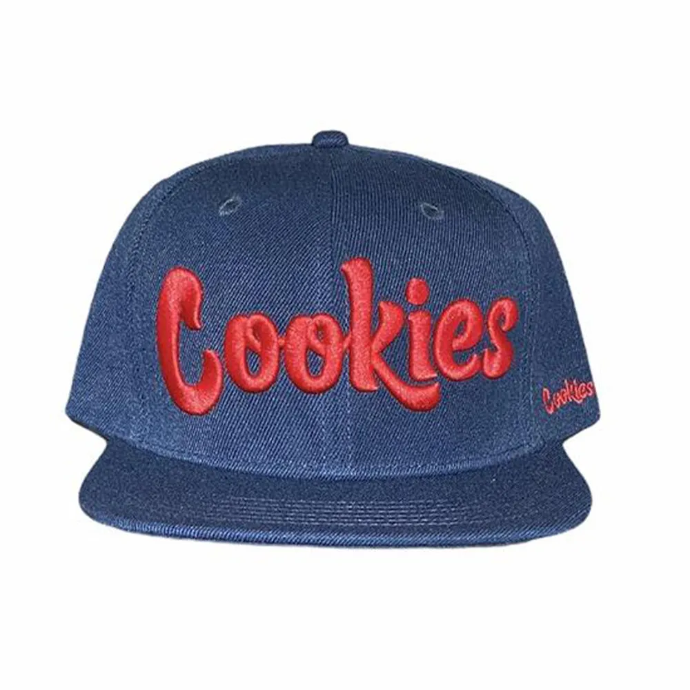 Cookies SF Men Original Mint twill Snapback (Navy/Red)