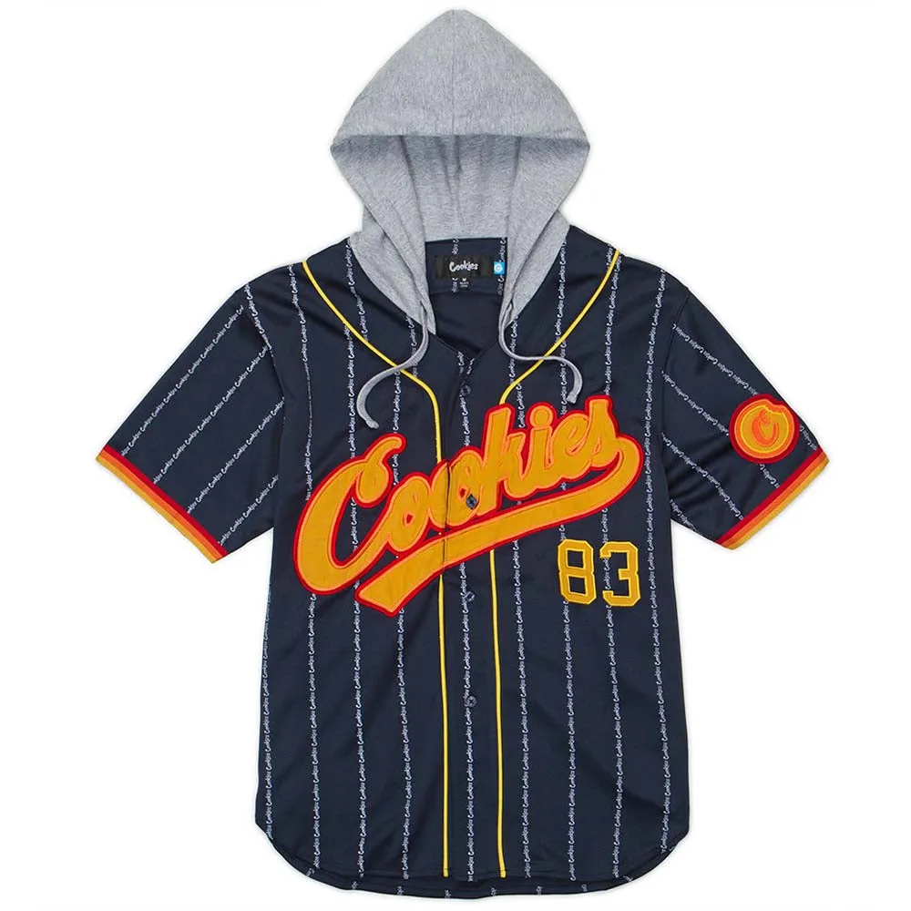 Cookies SF Men Puttin' In Work Hooded Baseball Jersey (Navy)