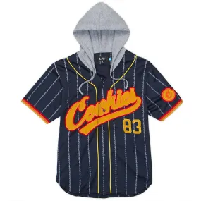 Cookies SF Men Puttin' In Work Hooded Baseball Jersey (Navy)