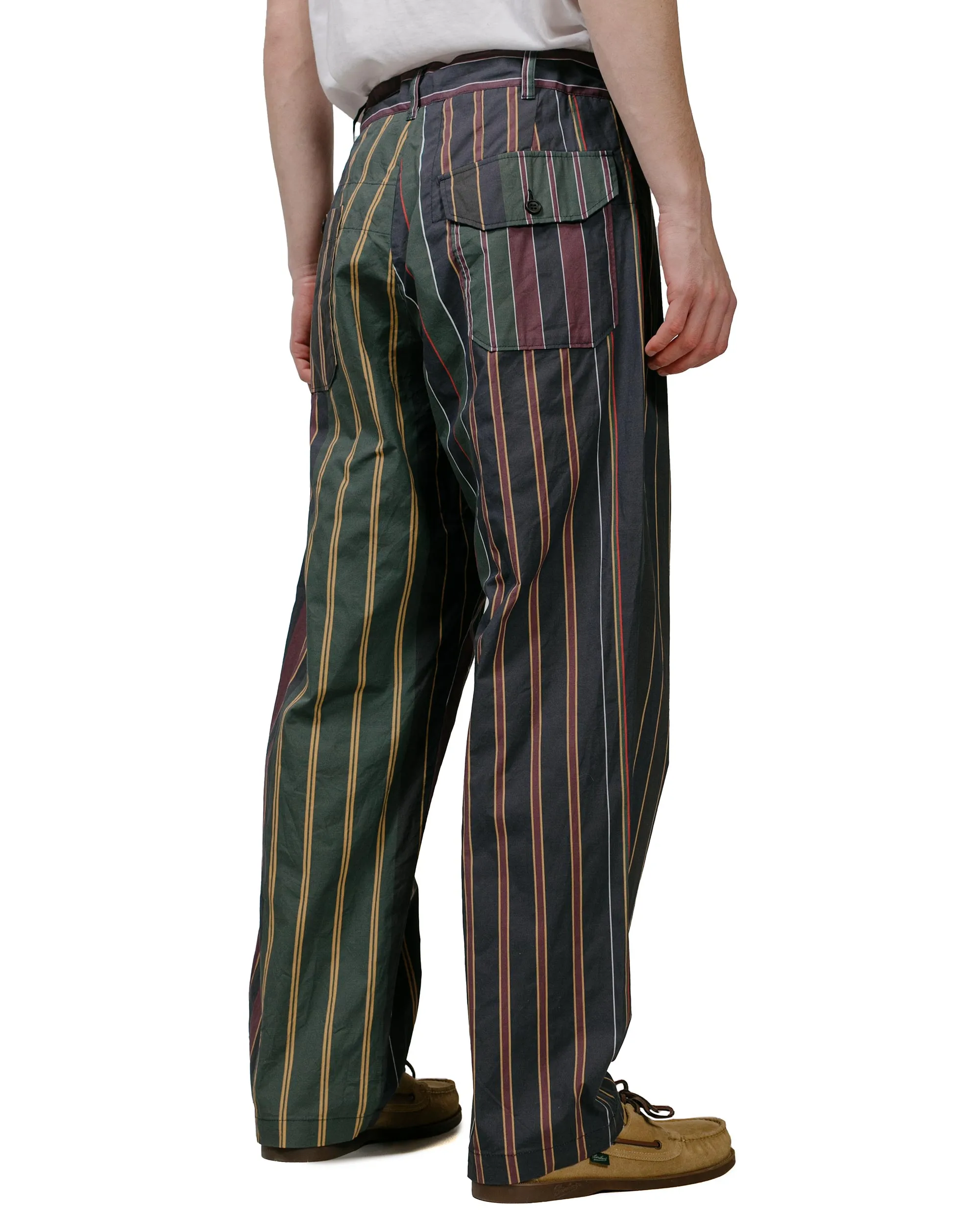 Engineered Garments Carlyle Pant Multi Color Regimental Stripe