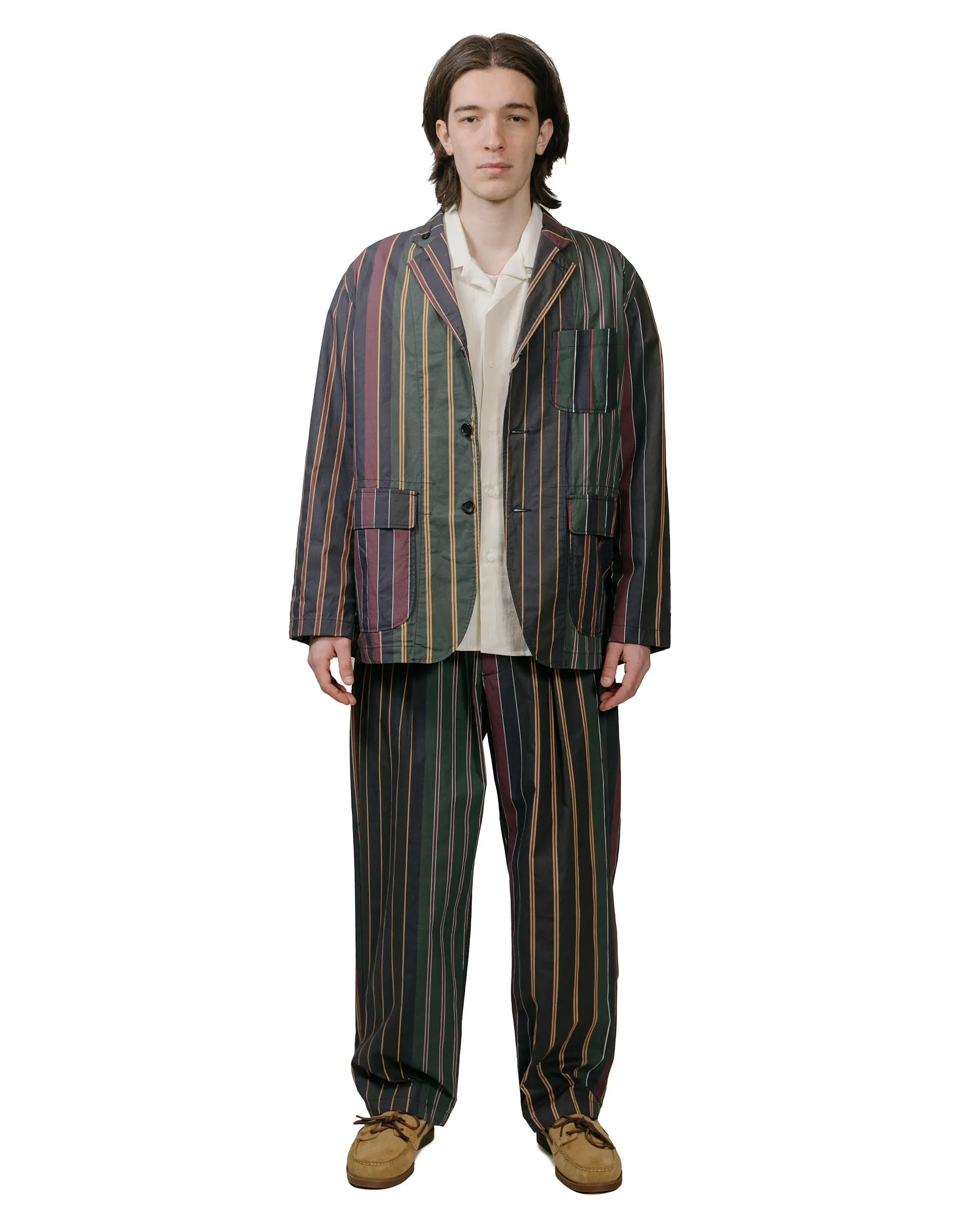 Engineered Garments Carlyle Pant Multi Color Regimental Stripe