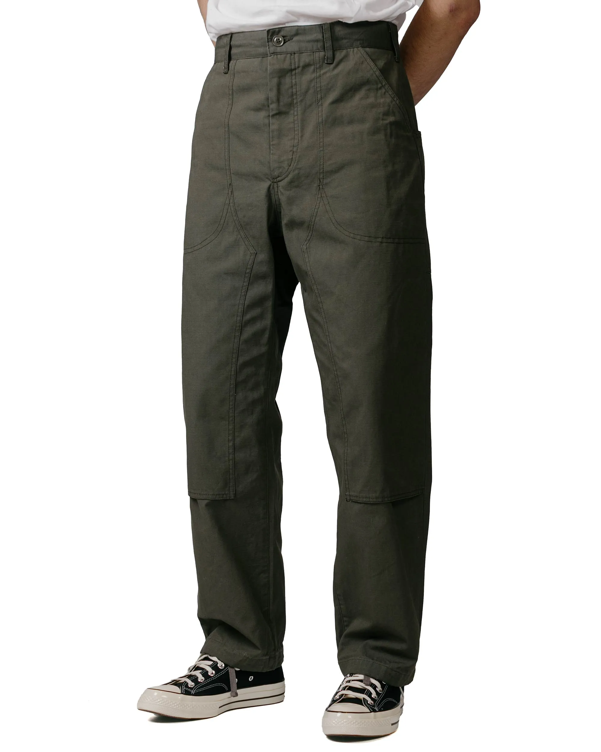 Engineered Garments Climbing Pant Olive Heavyweight Cotton Ripstop