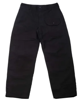 Engineered Garments Deck Pant Black Cotton Double Cloth