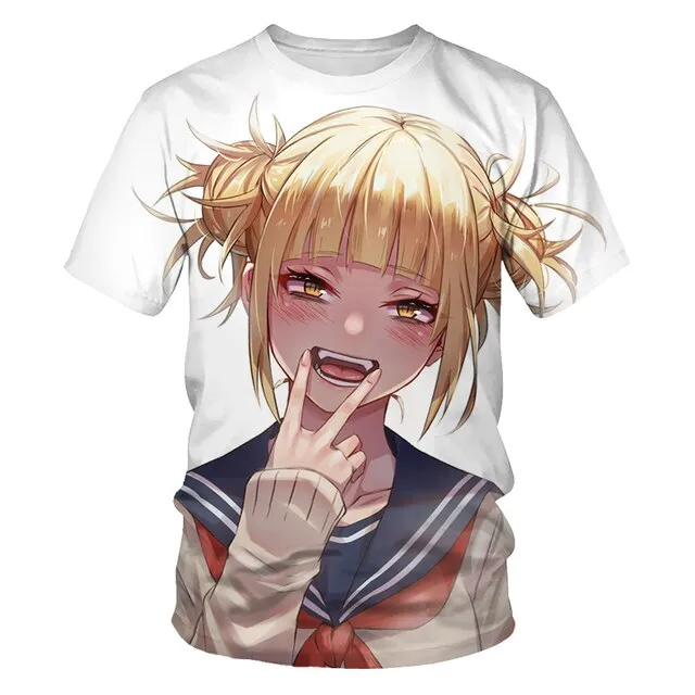 Factory direct fashion men's and women's t-shirts anime beautiful girls printing casual T-shirt men's clothing t-shirt for men