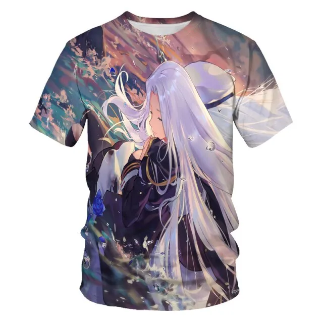 Factory direct fashion men's and women's t-shirts anime beautiful girls printing casual T-shirt men's clothing t-shirt for men