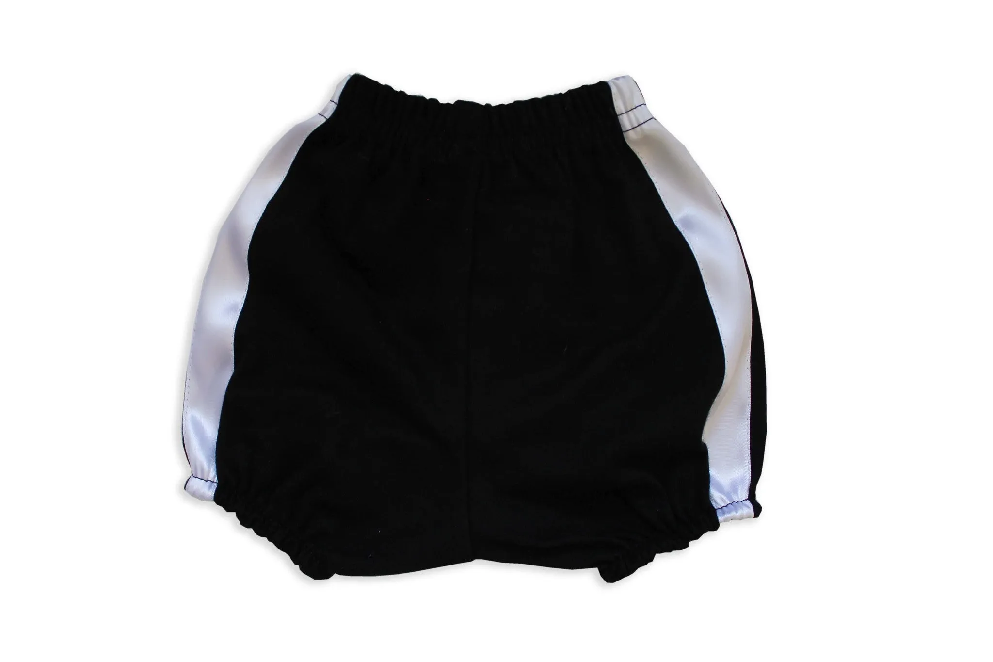 Faux Fly Black Diaper Cover