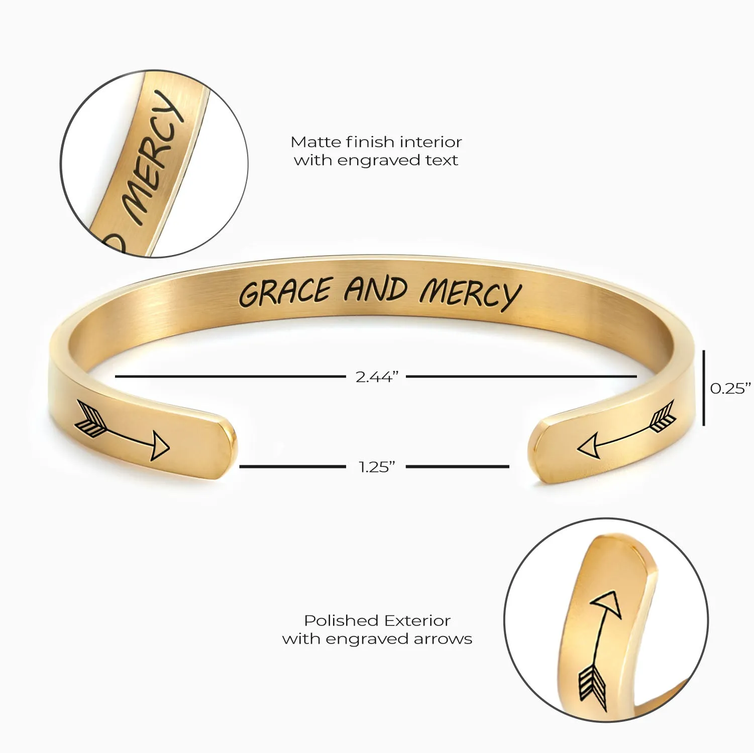 Grace and Mercy Cuff Bracelet