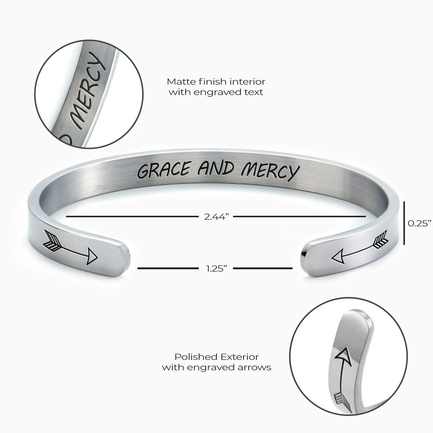 Grace and Mercy Cuff Bracelet