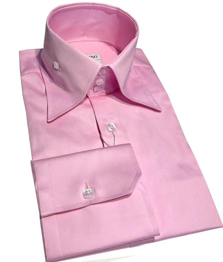 High Collar Shirt, Pink Color