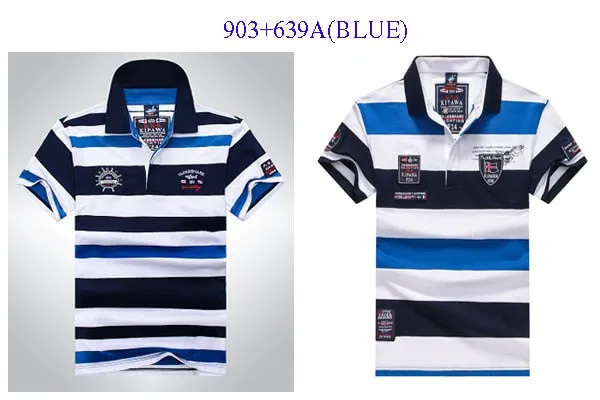 High Quality Polo Shirts Striped short an long sleeve polo shirt men...