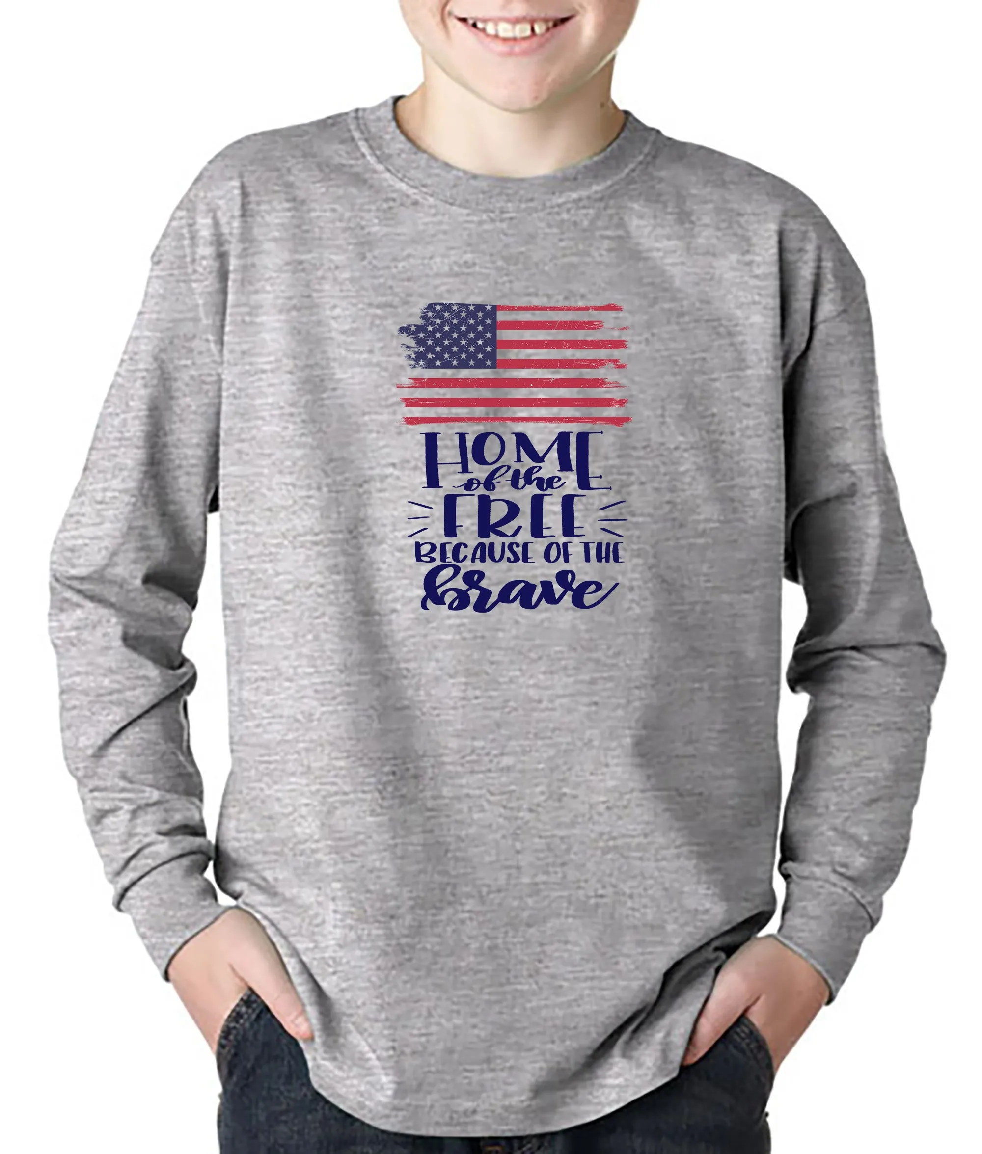 Home of the Free Because of the Brave YOUTH T-Shirt/Hoodie