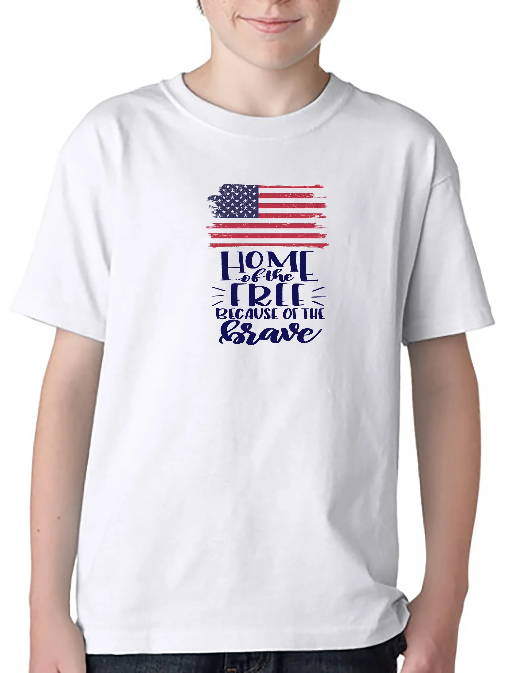 Home of the Free Because of the Brave YOUTH T-Shirt/Hoodie