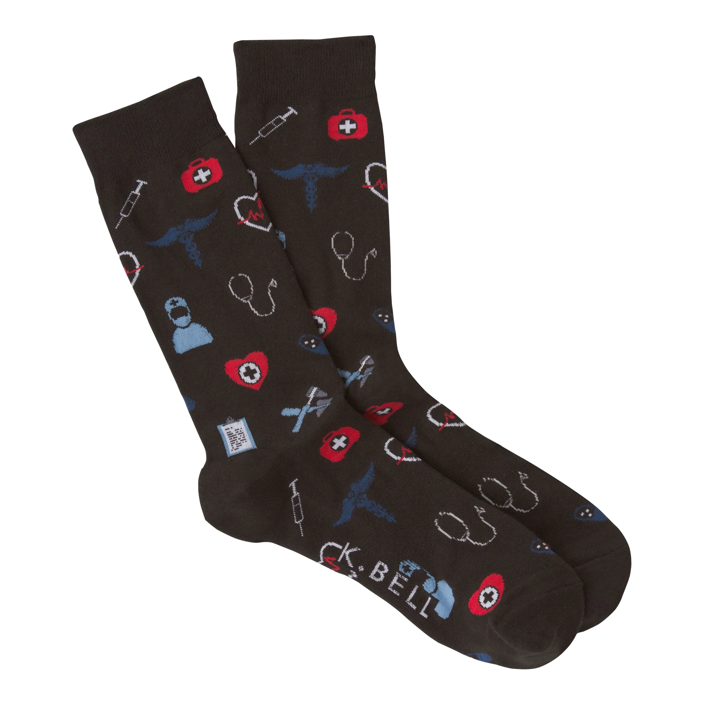 K.Bell Men's Medical Crew Sock