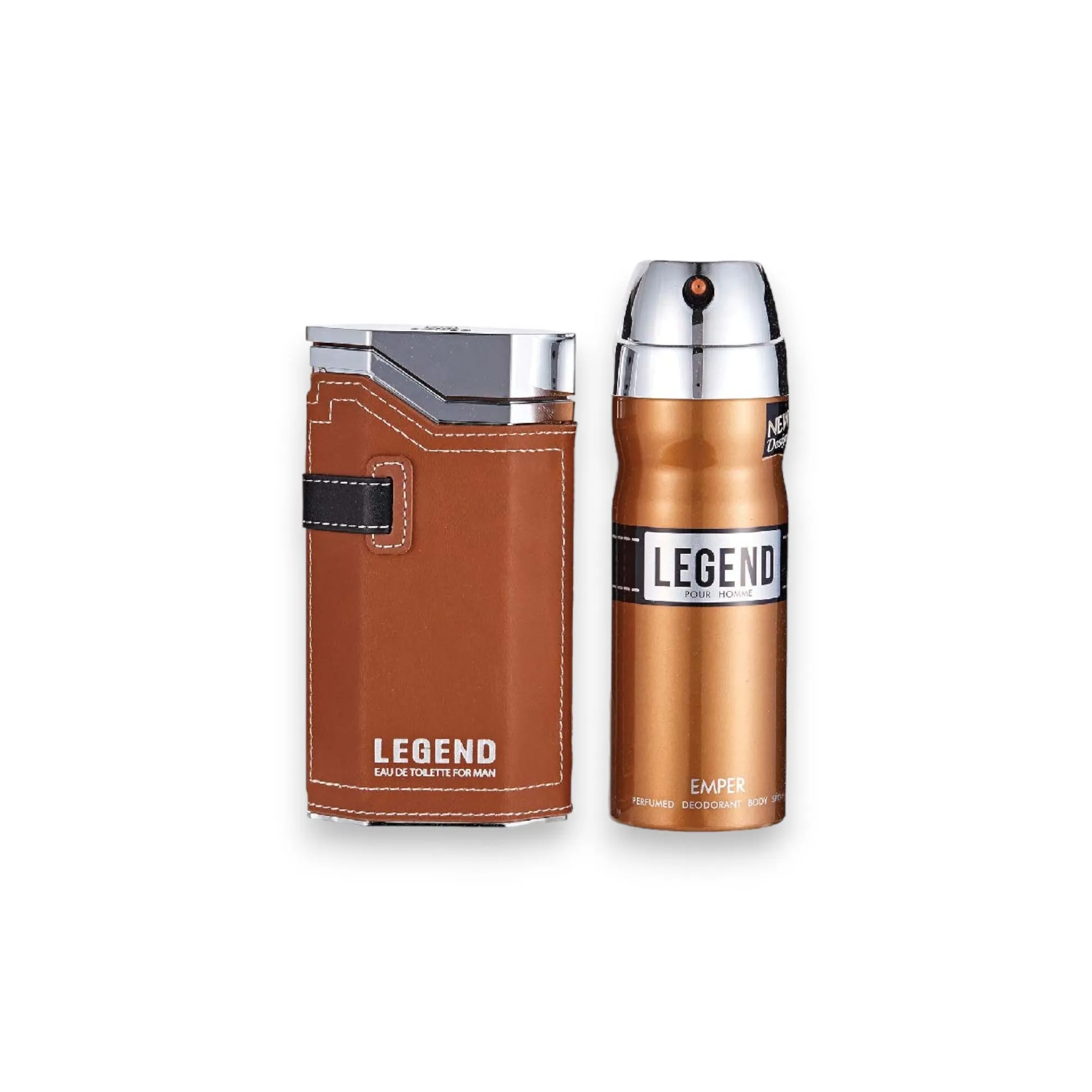 Legend Mens Eau de Toilette and Deodorant Combo Gift Set, 100 ml EDT   200 ml Deodorant