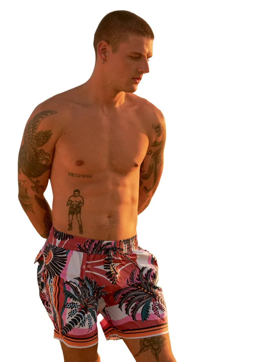 Maaji Eclectic Palms Sailor Sporty Shorts