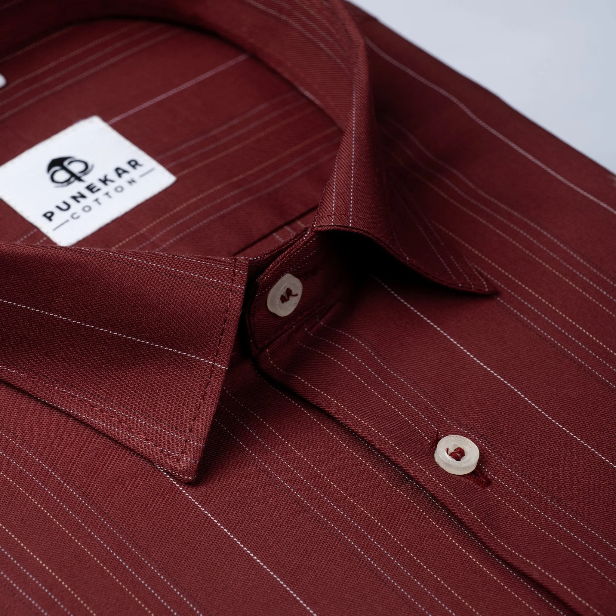 Maroon Color Prime Cotton Lining Shirt For Men