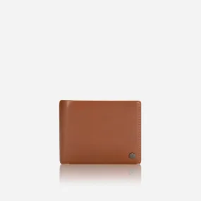 Medium Bifold Wallet With Coin, Tan