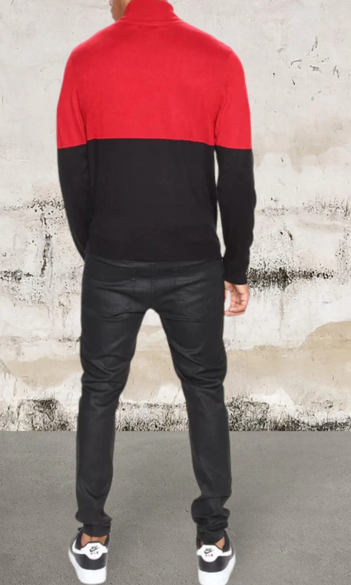 Men Long Sleeve Lightweight Turtleneck Sweater