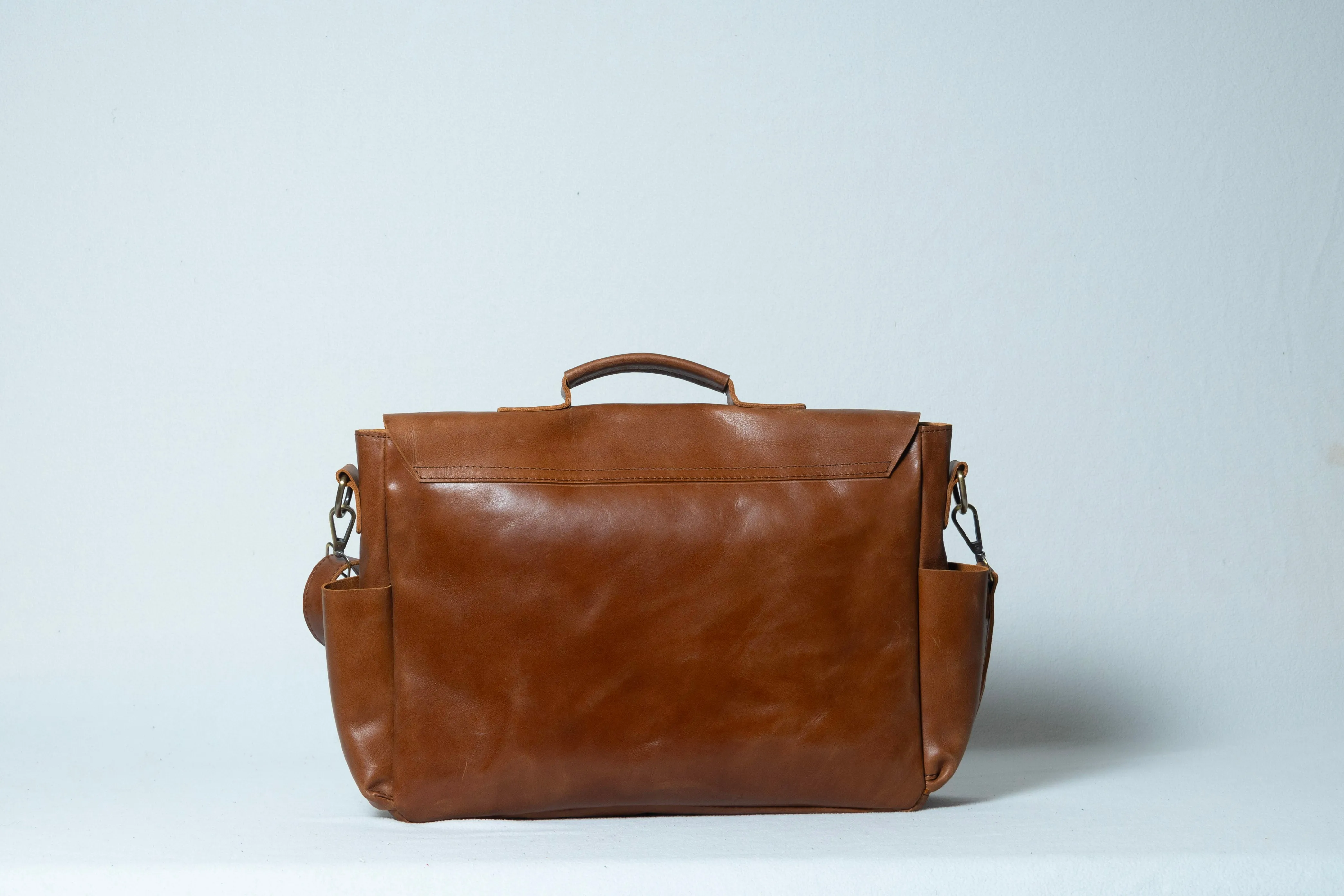 Men Work Industrial Leather Tote