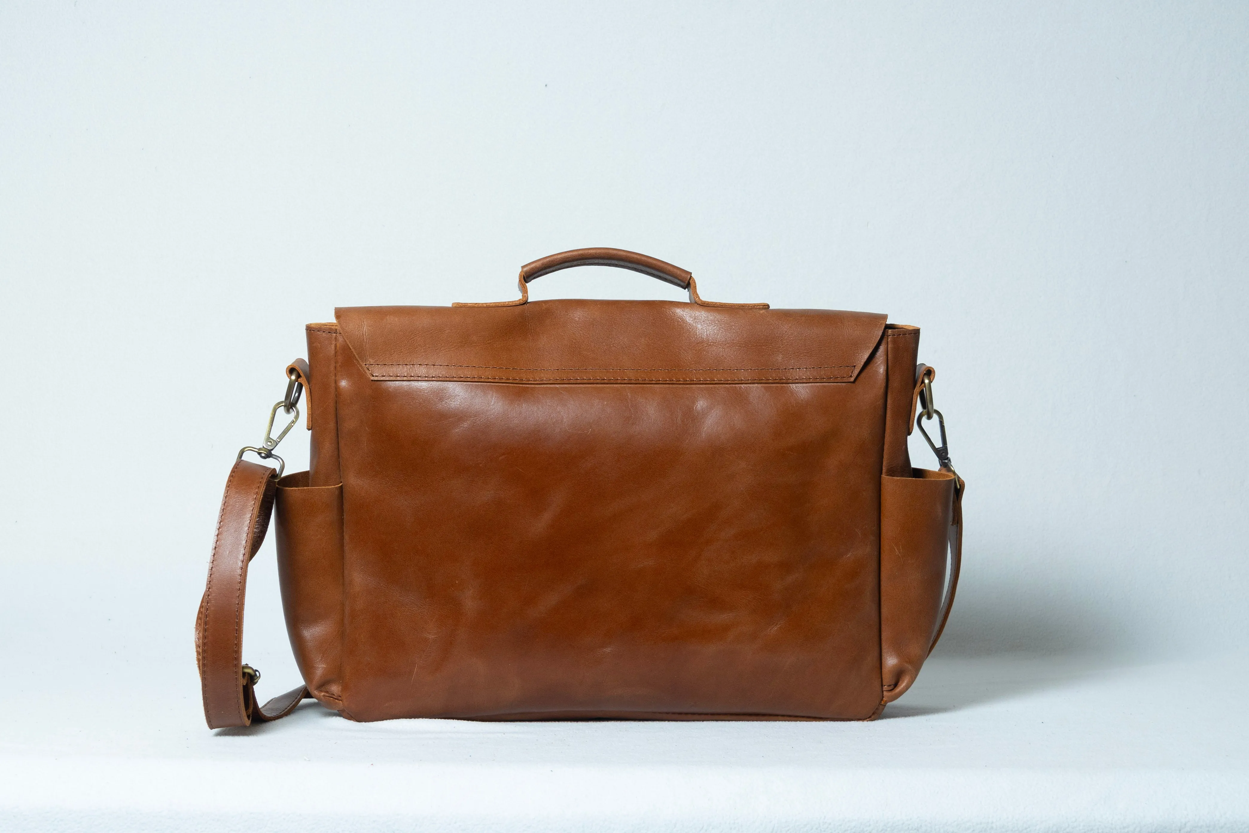 Men Work Industrial Leather Tote