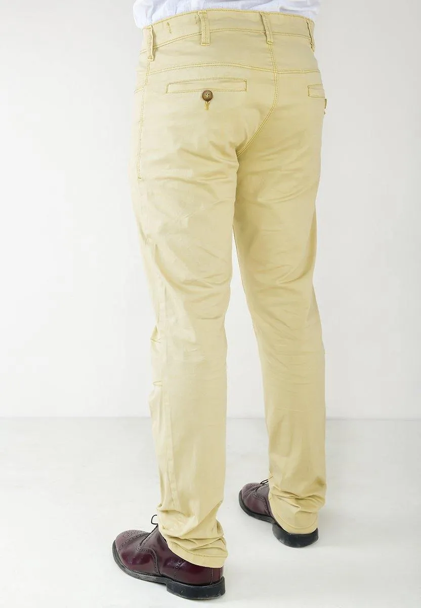 Men's Casual Slim Fit Cotton Trousers