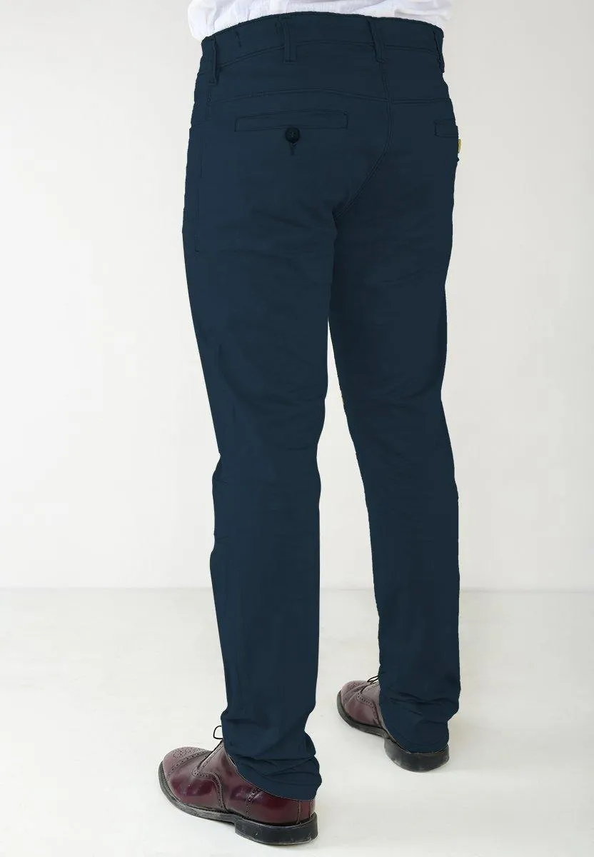 Men's Casual Slim Fit Cotton Trousers