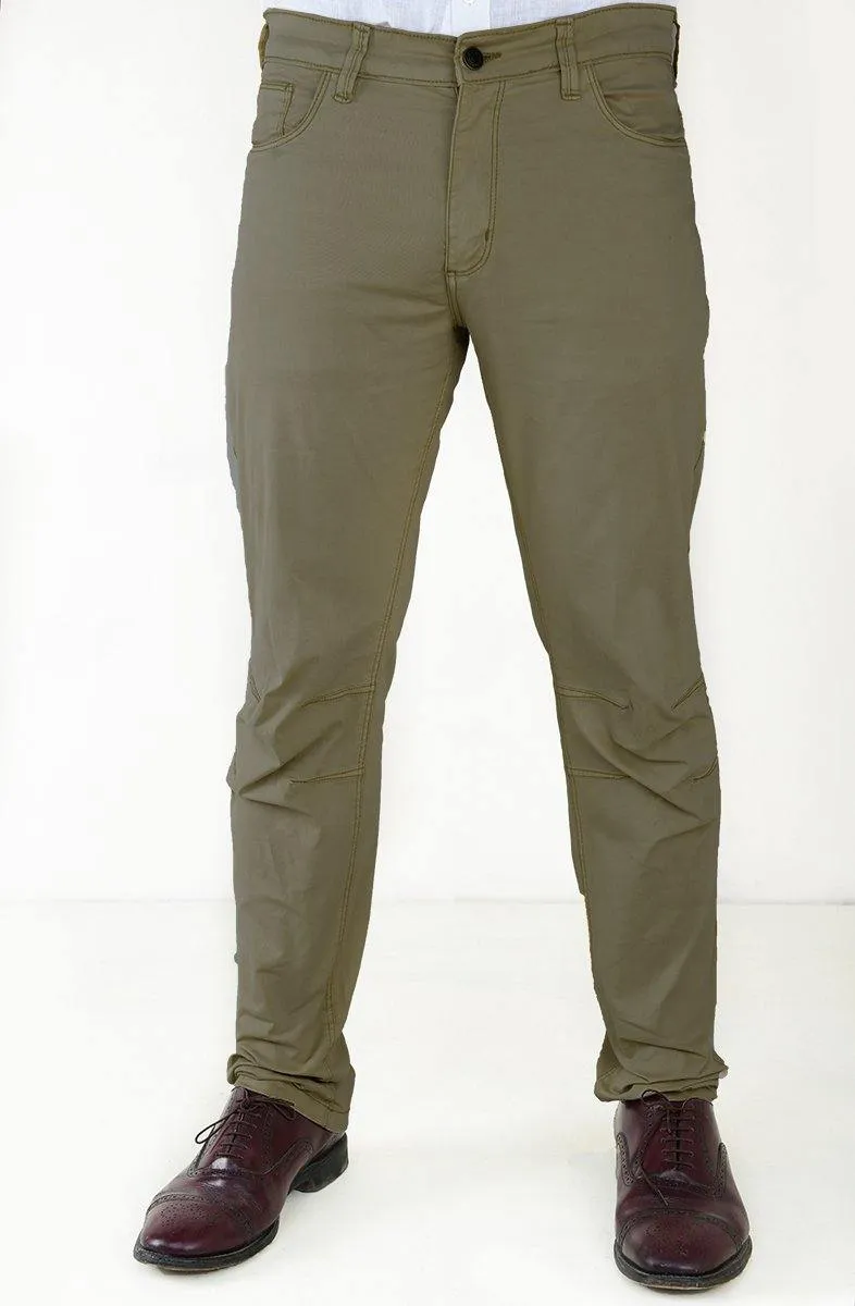 Men's Casual Slim Fit Cotton Trousers