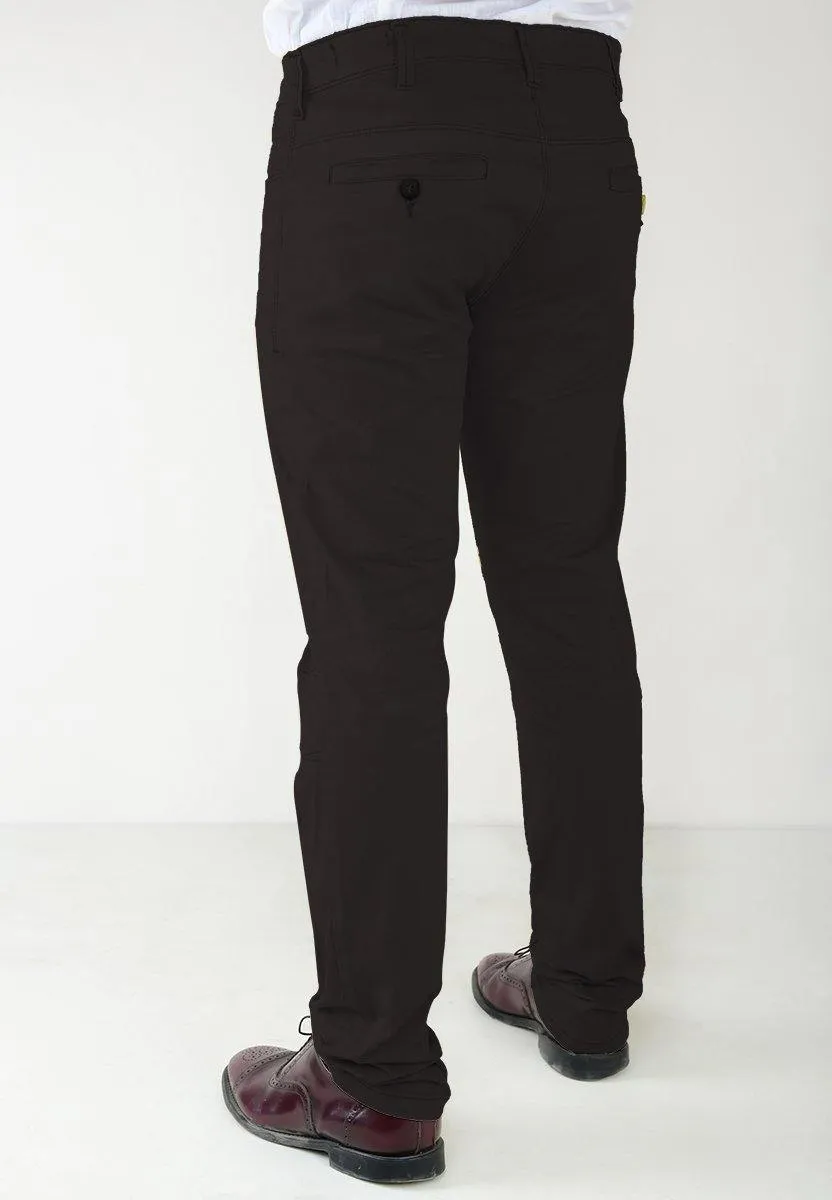 Men's Casual Slim Fit Cotton Trousers