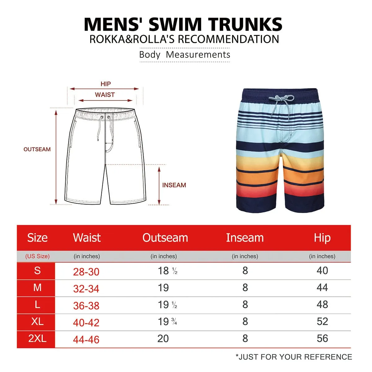 Men's Quick Dry Mesh Lined Swim Trunks