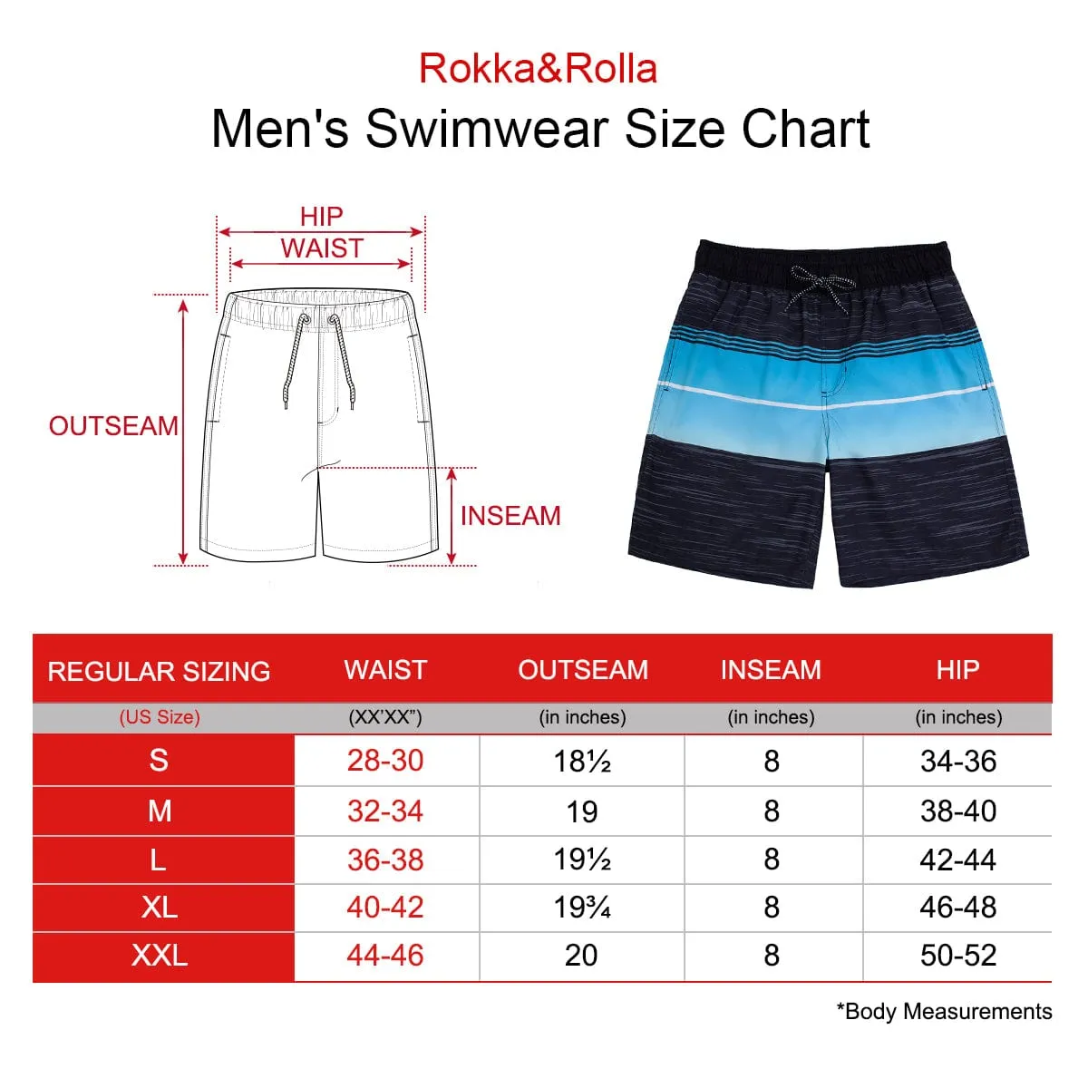 Men's Quick Dry Mesh Lined Swim Trunks